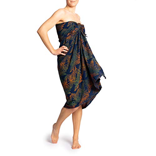 PANASIAM Sarong B808 dark leaf, L von PANASIAM