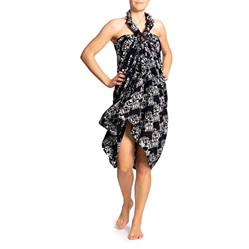 PANASIAM Sarong B902 black rectangle, L von PANASIAM