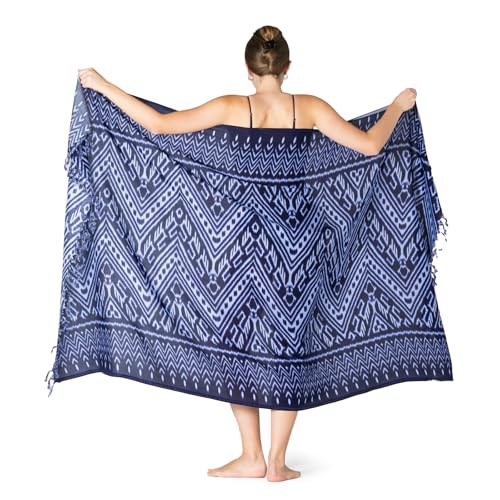 PANASIAM Sarong KIOWA, indigo, L von PANASIAM