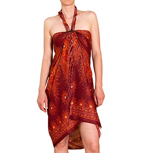 PANASIAM Sarong Peacock V24 russet, 190x113cm von PANASIAM