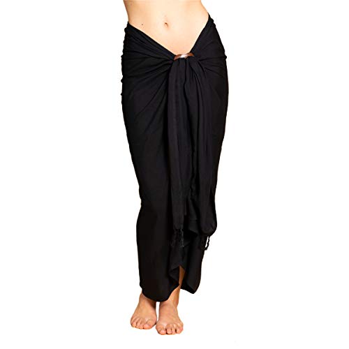 PANASIAM Sarong uni black, 250x116cm von PANASIAM