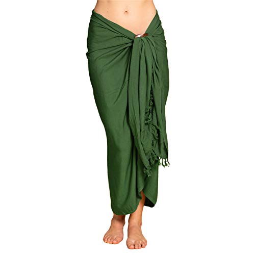 PANASIAM Sarong uni green, 190x116cm von PANASIAM