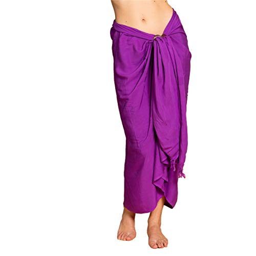 PANASIAM Sarong uni purple, 250x116cm von PANASIAM