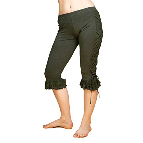 PANASIAM Sati Leggings 3/4 L in Olive-Green von PANASIAM