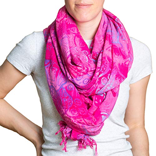 PANASIAM Scarf 190x116 cm, B018 Flamingopink, L von PANASIAM