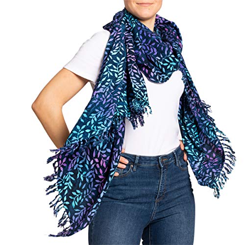 PANASIAM Scarf Batik 190x116cm, B806 dropping blue von PANASIAM