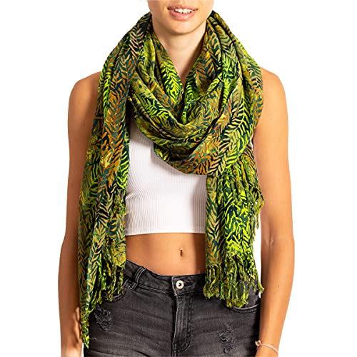 PANASIAM Schal B205 green fern, L von PANASIAM