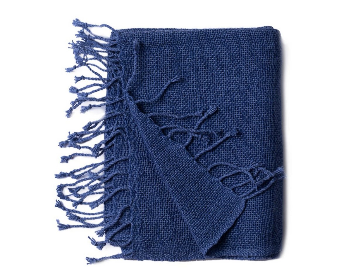 PANASIAM Schal warmer weicher Baumwollschal grob gewebt in verschiedenen Farben, auch als Schultertuch oder Schal im Herbst und Winter tragbar von PANASIAM