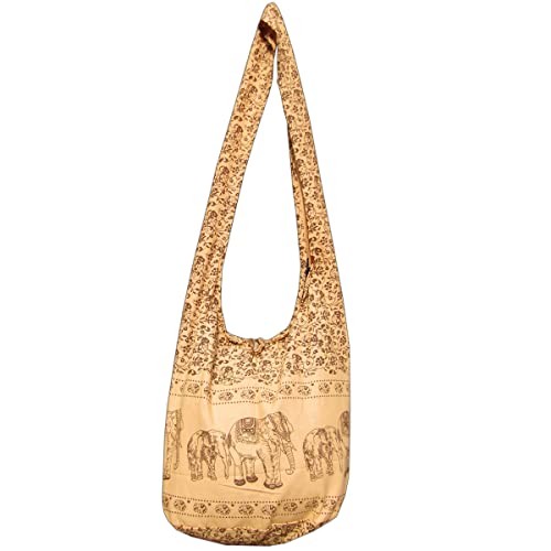 PANASIAM Shoulderbag elephant, beige/cream, L von PANASIAM