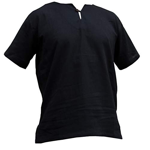 PANASIAM Shirt, K', 1button, Black, XXL, Shortsleeve von PANASIAM