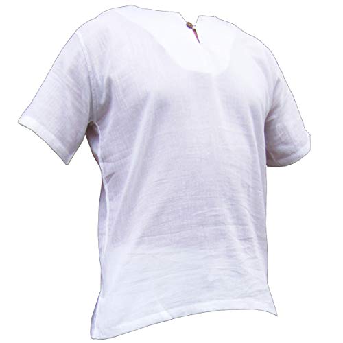 PANASIAM Shirt, K', 1button, White, L, Shortsleeve von PANASIAM