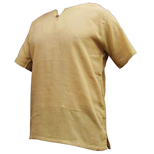 PANASIAM Shirt, K', 1button, beige, XXL, Shortsleeve von PANASIAM