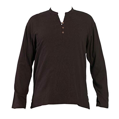 PANASIAM Shirt, K', 3button, Darkbrown, L, Longsleeve von PANASIAM