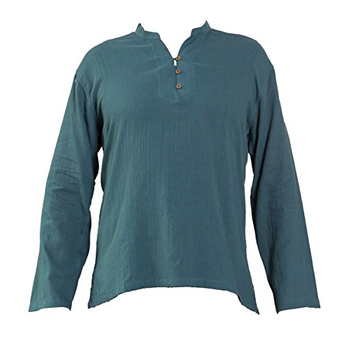 PANASIAM Shirt, K', 3button, petrolblue, S, Longsleeve von PANASIAM