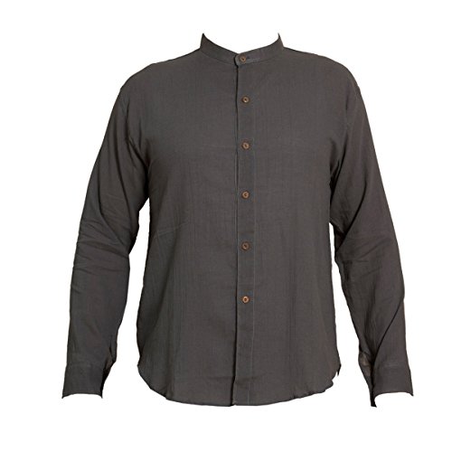 PANASIAM Shirt, K', 6button, Grey, XL, Longsleeve von PANASIAM