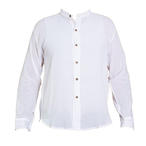 PANASIAM Shirt, K', 6button, White, M, Longsleeve von PANASIAM