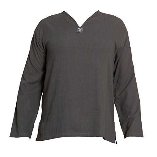 PANASIAM Shirt, K', NoButton, Grey, L, longsl. von PANASIAM