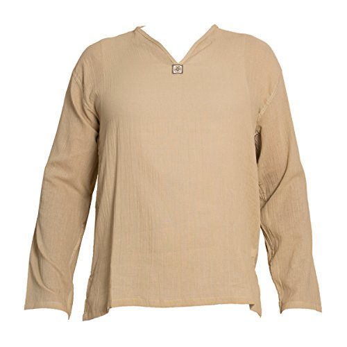 PANASIAM Shirt, K', NoButton, beige, L, longsl. von PANASIAM