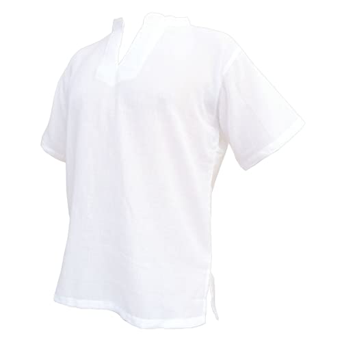 PANASIAM Shirt, RZI-02, no Button, White, XXXL, shortsl. von PANASIAM