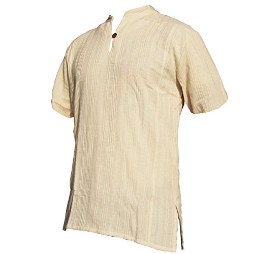 PANASIAM Shirt Ben, beige, L, Shortsleeve von PANASIAM