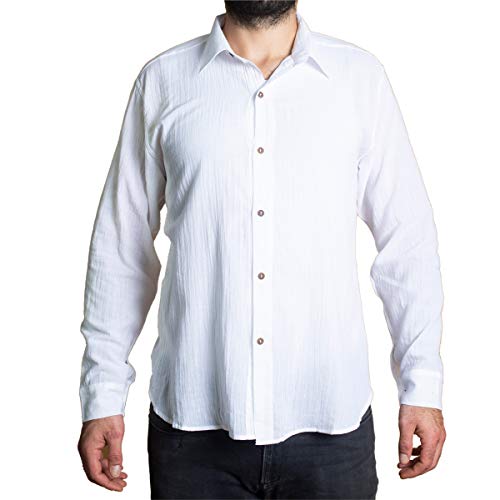 PANASIAM Shirt K06-collar Longsleeve White XL von PANASIAM