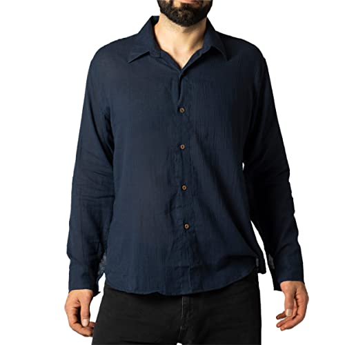 PANASIAM Shirt K06-collar Longsleeve darkblue XXL von PANASIAM