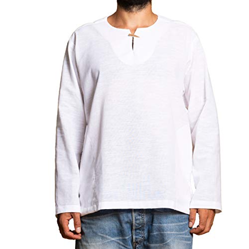 PANASIAM Shirt T01, Cotton, White, XL, Longsleeve von PANASIAM