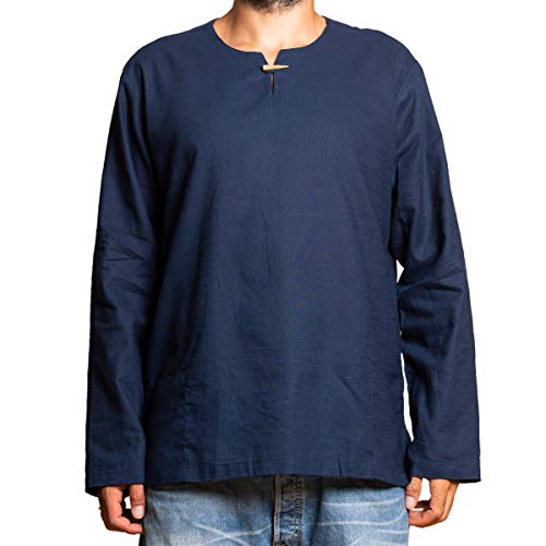 PANASIAM Shirt T01, Cotton, Blue, XXL, Longsleeve von PANASIAM