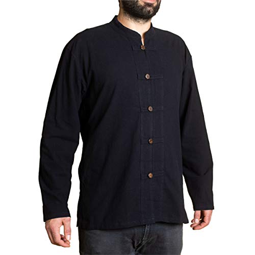 PANASIAM ShirtBEN-5Button, Black L von PANASIAM