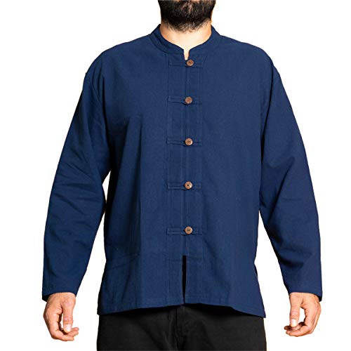 PANASIAM ShirtBEN-5Button, Blue L von PANASIAM