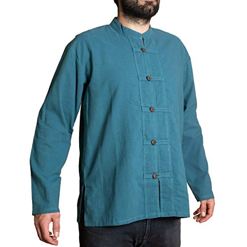 PANASIAM ShirtBEN-5Button, Petrol XXL von PANASIAM