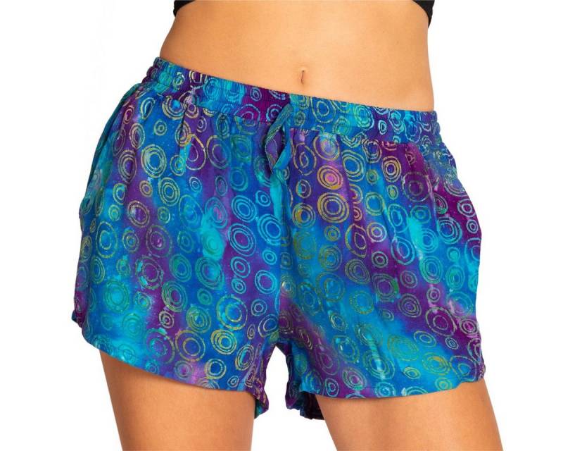 PANASIAM Shorts Damen Shorts Wachsbatik für Strand Yoga oder Meditation farbecht und angenehm zu Tragen Relaxshorts Damenshorts kurze Sporthose von PANASIAM