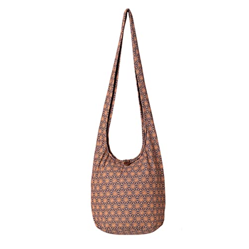 PANASIAM Shoulderbag Asanoha Design in grey, L von PANASIAM