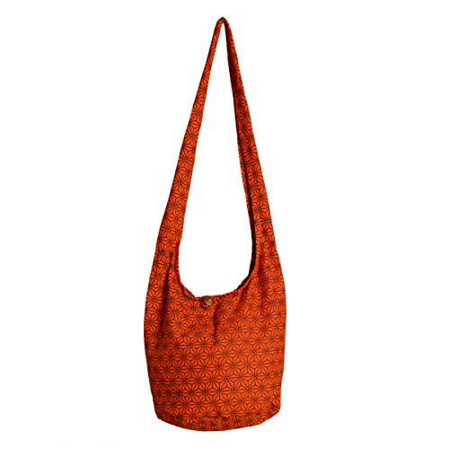 PANASIAM Shoulderbag Asanoha Design in orange, M von PANASIAM