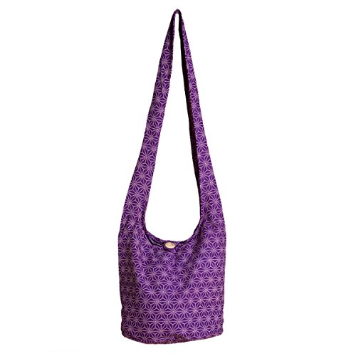 PANASIAM Shoulderbag Asanoha Design in violet, L von PANASIAM
