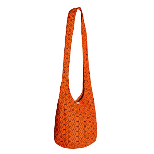 PANASIAM Shoulderbag Flower of Life, in orange, M von PANASIAM