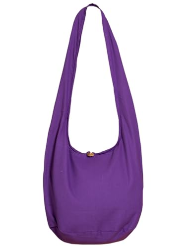 PANASIAM Schultertasche einfarbig, violette, L von PANASIAM