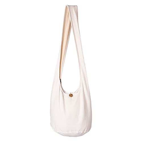 PANASIAM Schultertasche einfarbig, weiß, M von PANASIAM