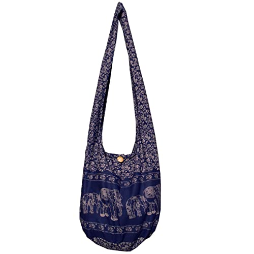 PANASIAM Schultertasche 'Elefant', dunkel blau, L von PANASIAM