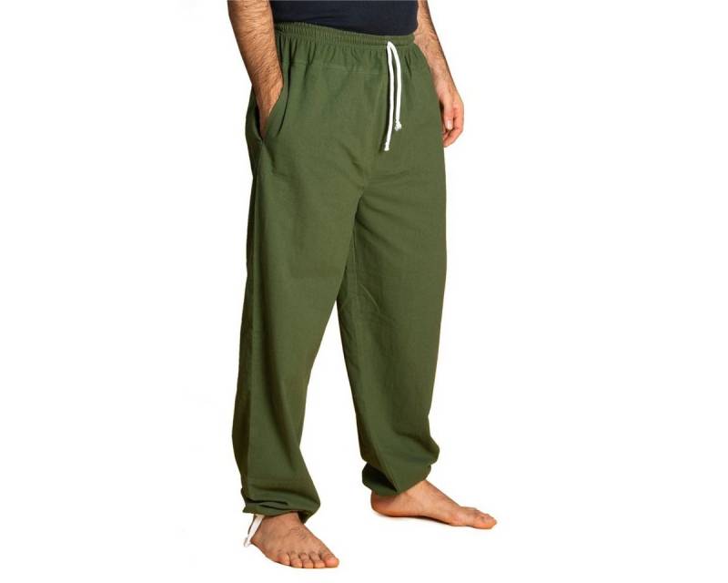 PANASIAM Stoffhose E-Pants leichte Unisex Bundhose aus weicher Baumwolle für Damen und Herren Freizeithose mit Tunnelzug Relaxhose bequeme Sommerhose von PANASIAM