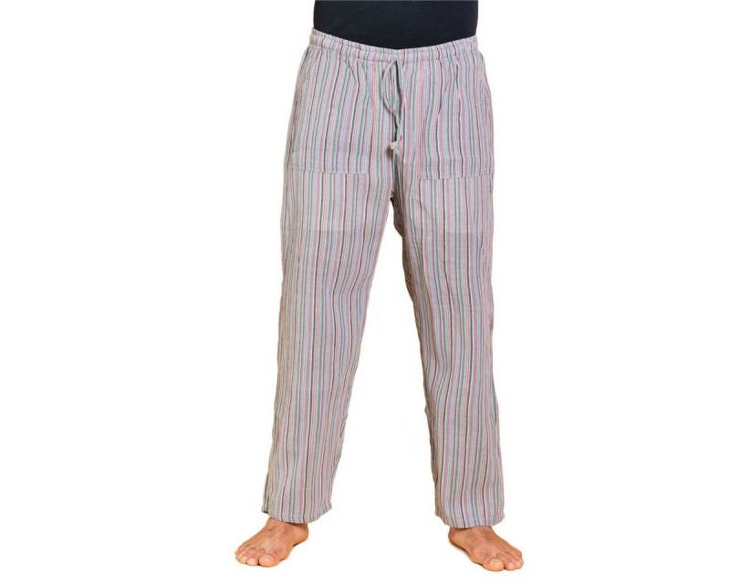 PANASIAM Wellnesshose Handgewebte Baumwollhose 'K' in verschiedenen Designs Freizeithose leger geschnitten Sommerhose Relaxhose von PANASIAM