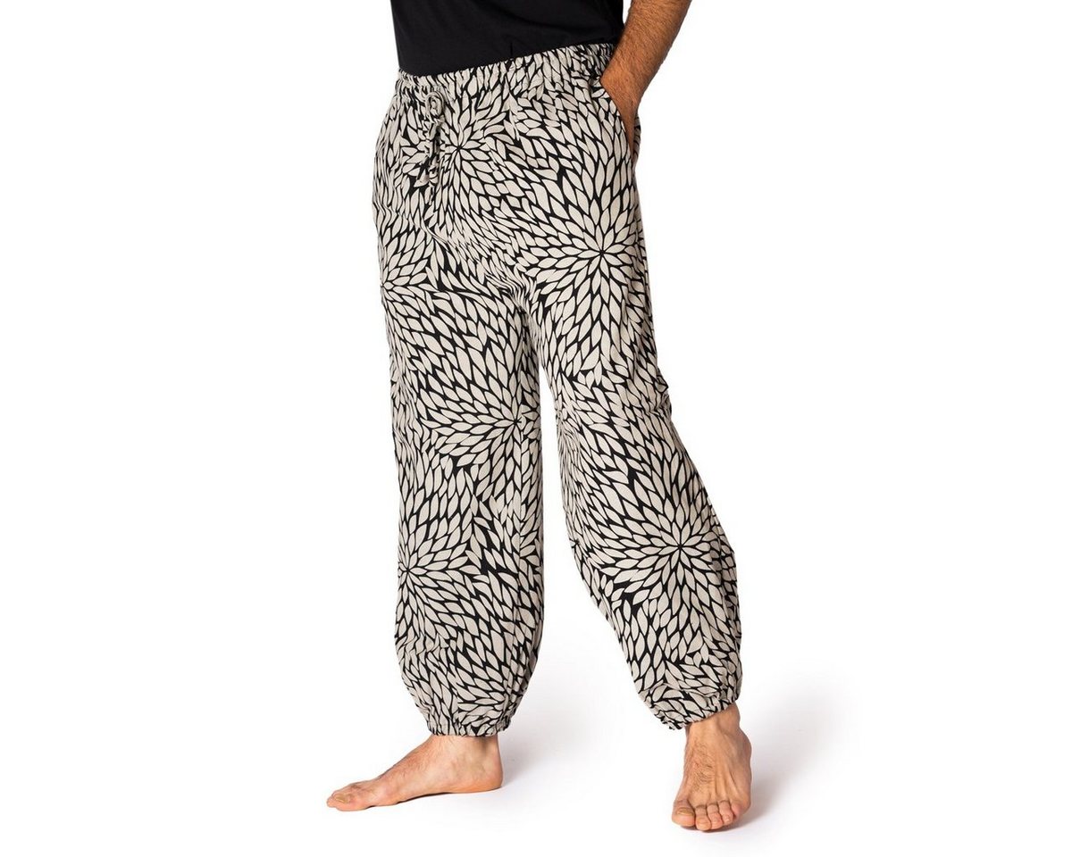 PANASIAM Stoffhose Muckhose Geometrix aus leicht grob gewebter Baumwolle bequeme Haremshose Unisex Freizeithose japanische Muster und heilige Geometrie PANASIAM Stoffhose Muckhose Geometrix aus leicht grob gewebter Baumwolle bequeme Haremshose Unisex Freizeithose japanische Muster und heilige Geometrie von PANASIAM