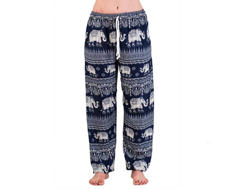 PANASIAM Haremshose Muckhose aus feiner natürlicher Viskose bequeme Haremshose für Damen leichte Sommerhose mit Seitentaschen Aladinhose von PANASIAM