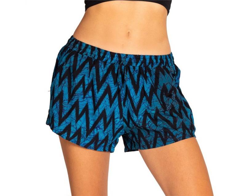 PANASIAM Shorts Damen Shorts Wachsbatik für Strand Yoga oder Meditation farbecht und angenehm zu Tragen Relaxshorts Damenshorts kurze Sporthose von PANASIAM