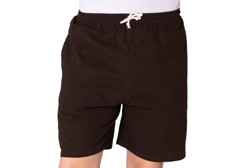 PANASIAM Shorts kurze Hose aus 100% Baumwolle Basic Stoffhose mit Taschen & Gummibund Sommerhose Sweatshorts Casual Loungewear Wellnesshose Strandshorts von PANASIAM