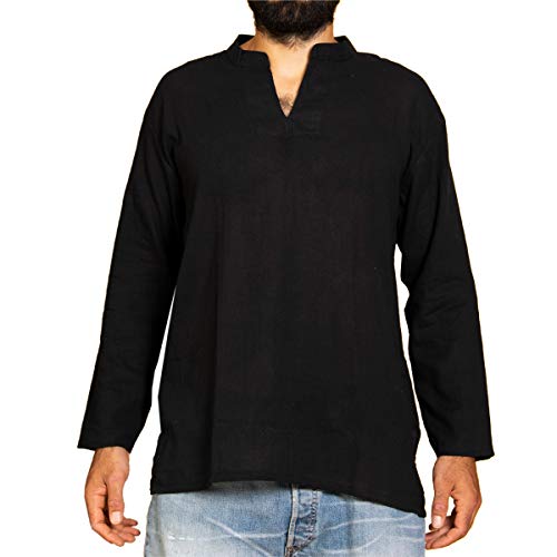 PANASIAM Shirt, RZI-02, no Button, Black, XXL, longsl. von PANASIAM