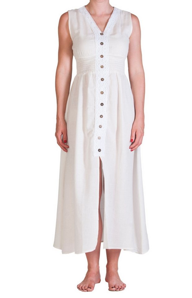 PANASIAM Tunikakleid Langes einfarbiges Sommerkleid im Rücken gerafft Onesize Gr. S und M Langes Kleid aus feiner Baumwolle auch als Strandkleid gesmoked PANASIAM Tunikakleid Langes einfarbiges Sommerkleid im Rücken gerafft Onesize Gr. S und M Langes Kleid aus feiner Baumwolle auch als Strandkleid gesmoked von PANASIAM