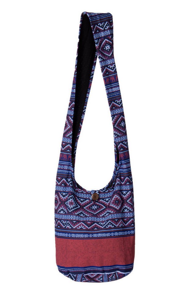 PANASIAM Freizeittasche Schulterbeutel Elefant Schultertasche aus 100% Baumwolle in 2 Größen, Beuteltasche als Wickeltasche Handtasche oder Strandtasche geeignet von PANASIAM