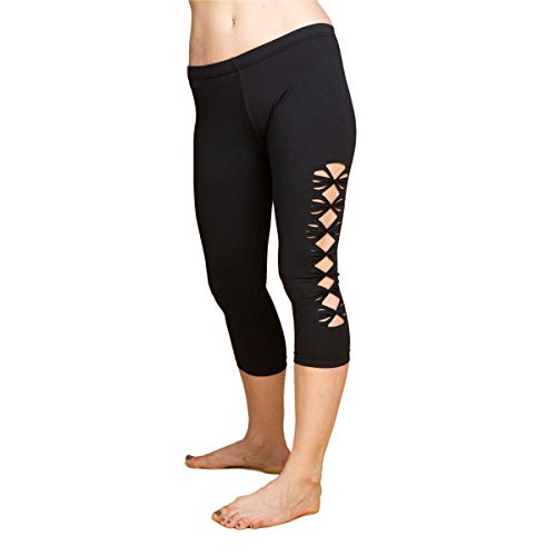 PANASIAM Wati Bio-Leggings 3/4 L in Black von PANASIAM