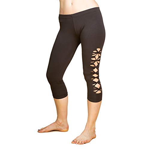 PANASIAM Wati Bio-Leggings 3/4 L in Brown von PANASIAM